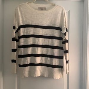 Loft long sleeved striped lightweight sweater